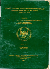 Image of ANALISIS PENGARUH ATRIBUT-ATRIBUT KEPARIWISATAAN TERHADAP LAMA TINGGAL WISATAWAN DI YOGYAKARTA