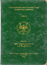 Image of ANALISIS KUALITAS PELAYANAN PADA HOTEL JAYAKARTA DI YOGYAKARTA