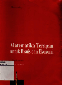 Image of Matematika Terapan untuk Bisnis dan Ekonomi