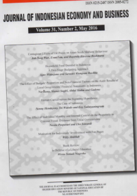 Image of Jurnal Of Indonesia Economy And Business
